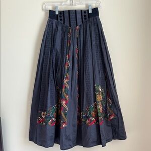 Vintage German Pleated Skirt